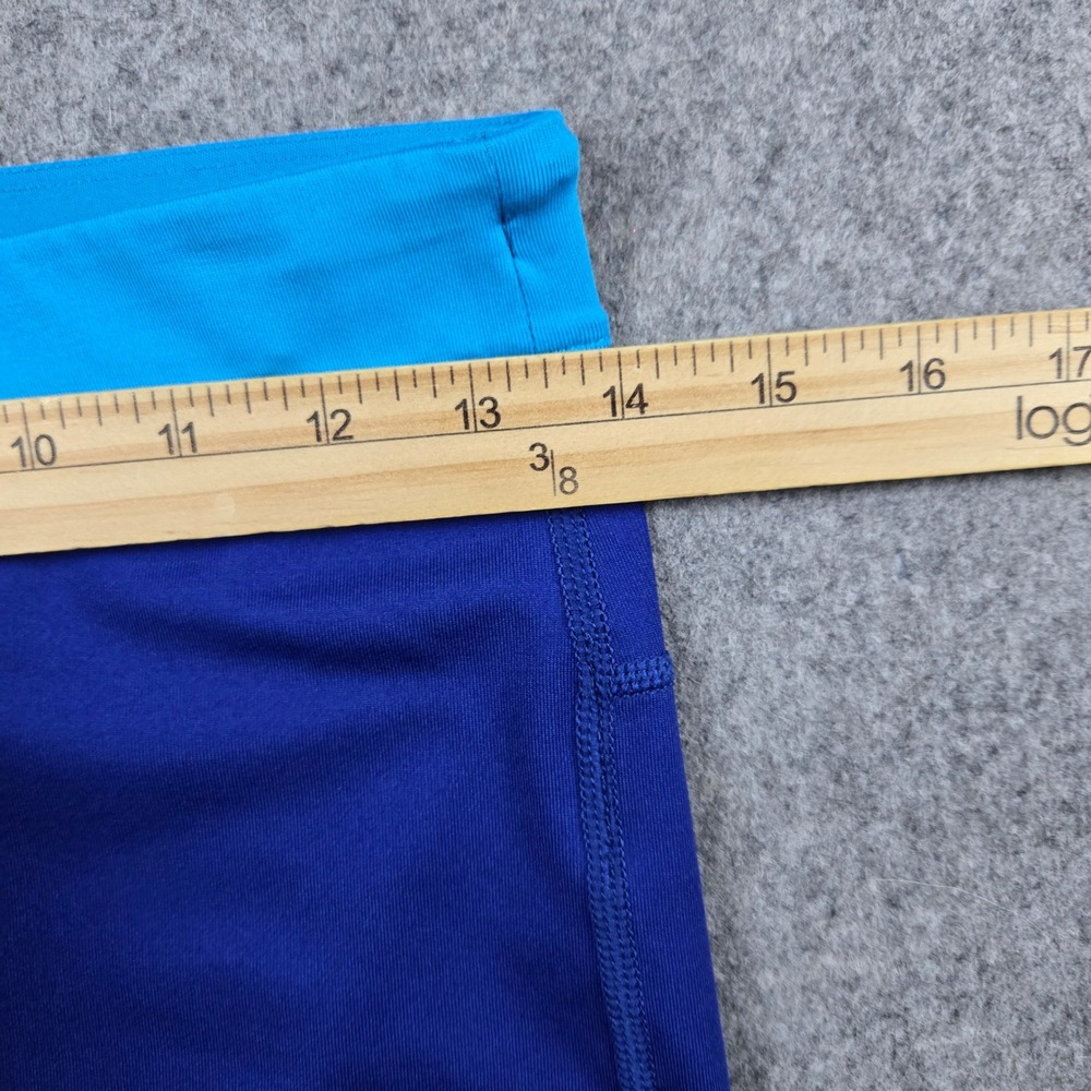 Nike Dri-FIT Running Leggings Womens Medium Blue Crop Capri Tight Activewear - Picture 8 of 11